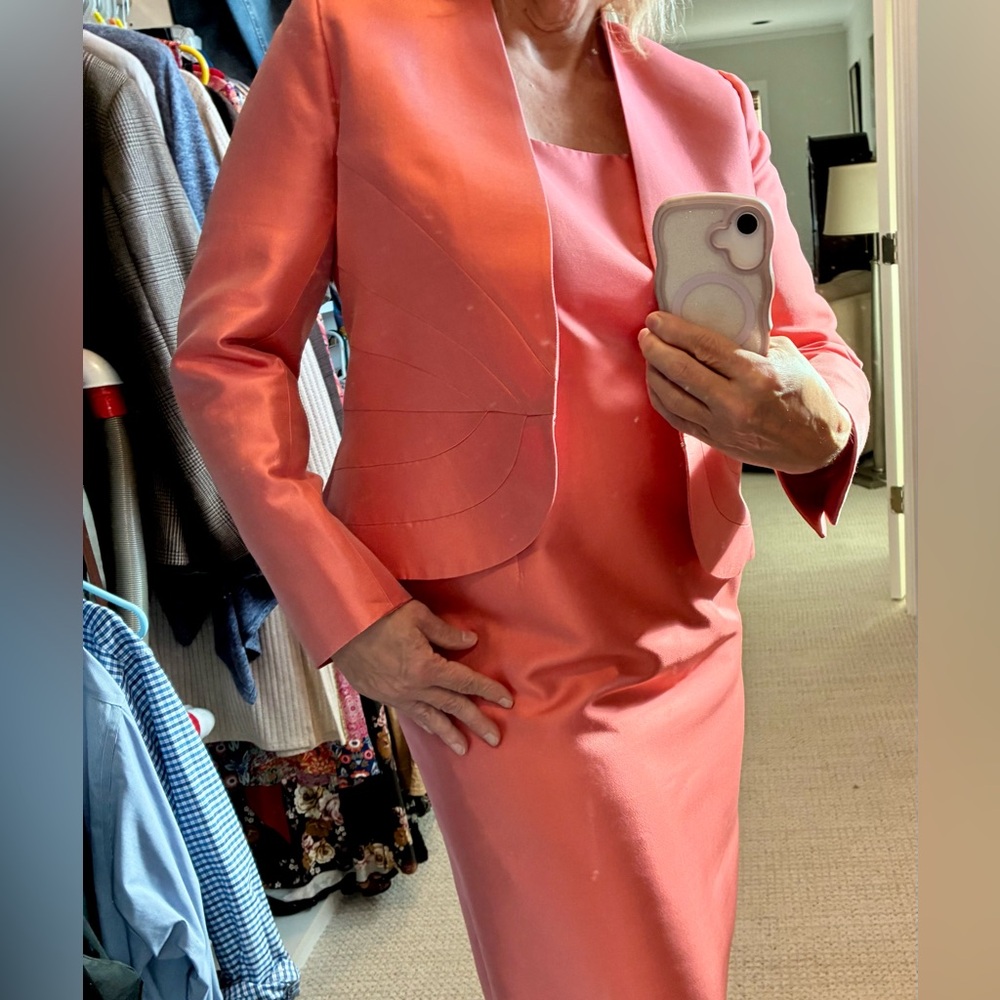 Frascara Silk Jacket and Dress Set